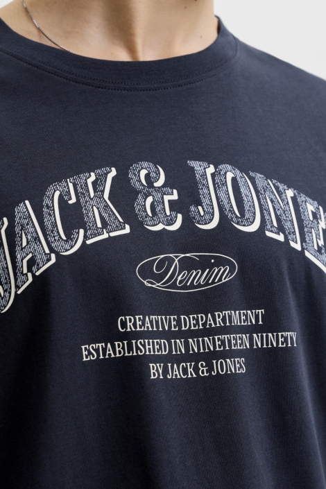Jack & Jones blauwe heren t-shirt | Kleurstaal