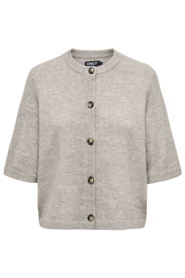 Only Vest ONLCAMILLA S/S CARDIGAN KNT NOOS 15348772 Pumice Stone/MELANGE