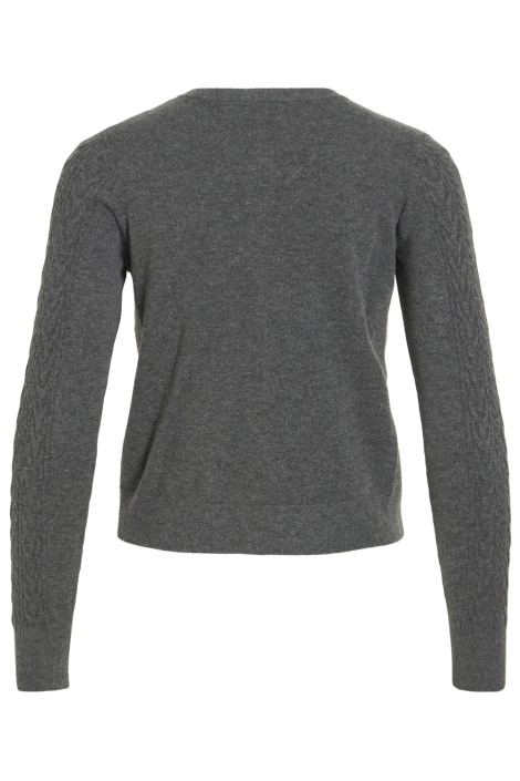 Vila grijze dames vest | Achteraanzicht