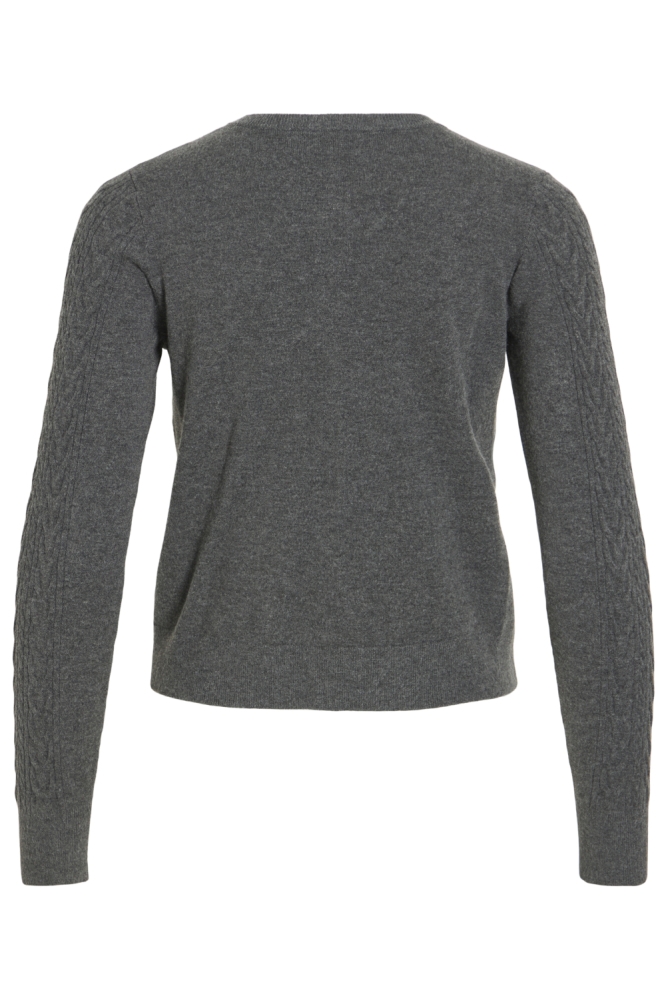 Vila grijze dames vest | Achteraanzicht