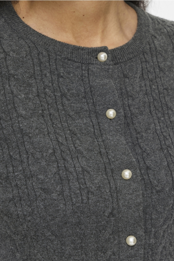Vila grijze dames vest | Kleurstaal
