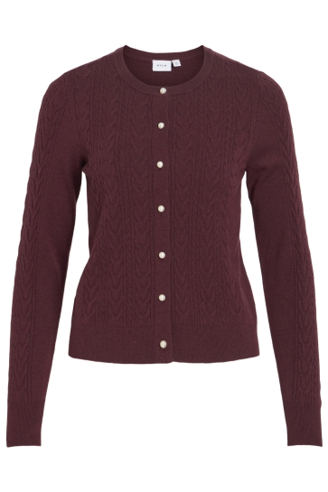 Vila Vest VIKERRY CABLE L/S KNIT CARDIGAN-NOO 14115309 Port Royale