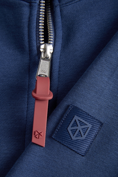 Jack & Jones blauwe heren vest | Close up