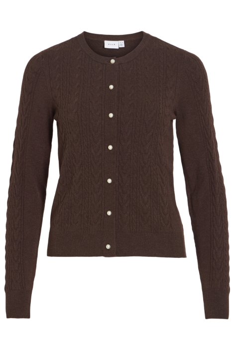 Vila bruine dames vest | Vooraanzicht