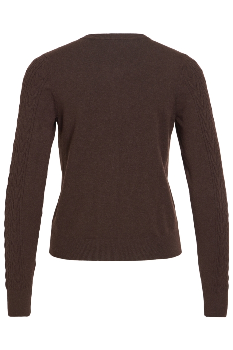 Vila bruine dames vest | Achteraanzicht