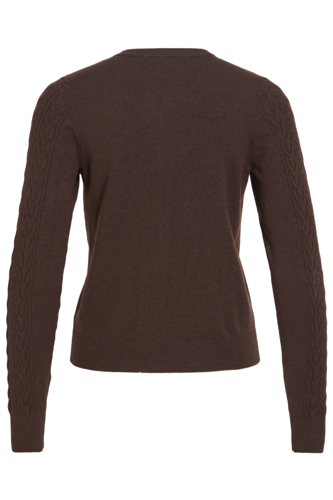Vila bruine dames vest | Achteraanzicht