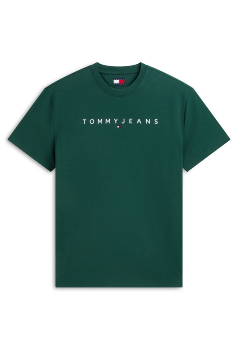 Tommy Jeans groene heren t-shirt | Vooraanzicht
