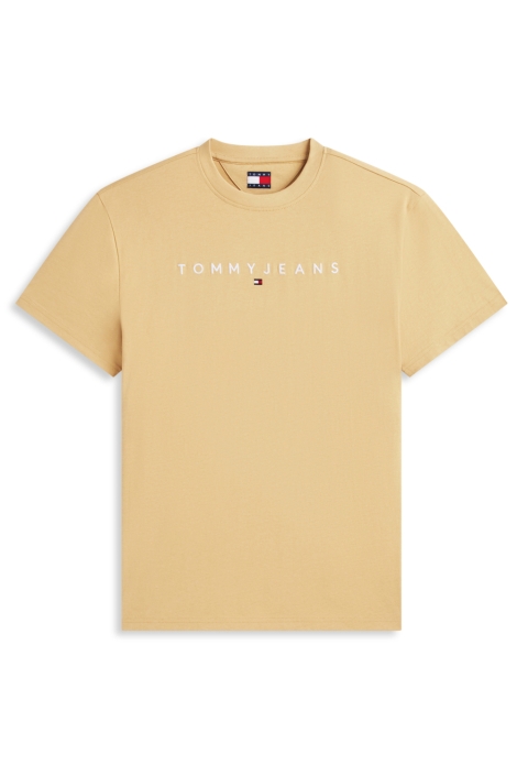 Tommy Jeans zand heren t-shirt | Vooraanzicht