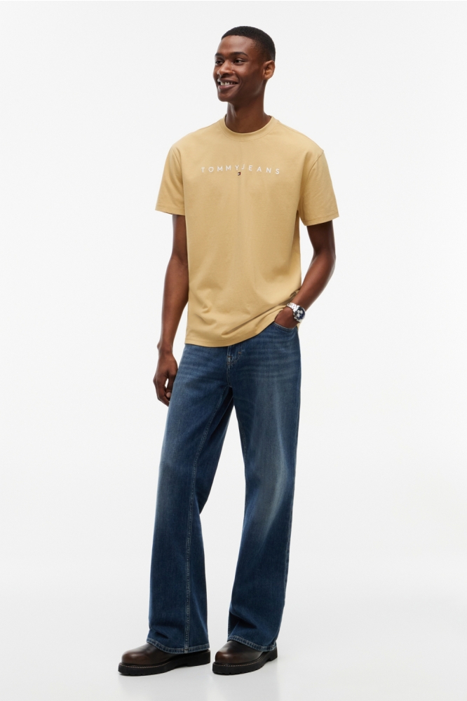 Tommy Jeans zand heren t-shirt | Model