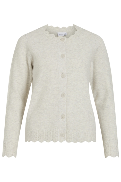 Vila beige dames vest | Vooraanzicht