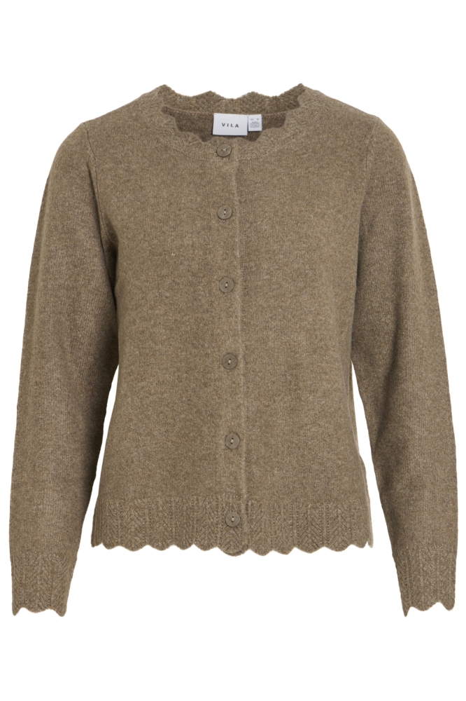 Vila camel dames vest | Vooraanzicht