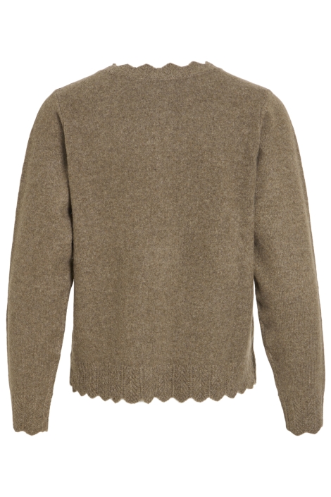 Vila camel dames vest | Achteraanzicht
