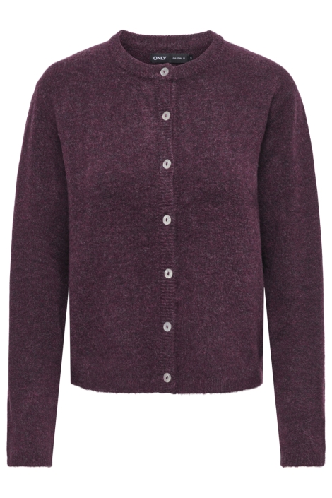Only bordeaux dames vest | Vooraanzicht