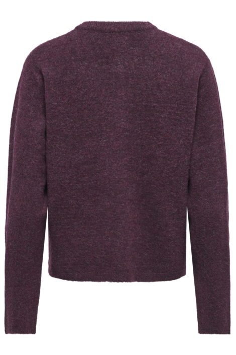 Only bordeaux dames vest | Achteraanzicht
