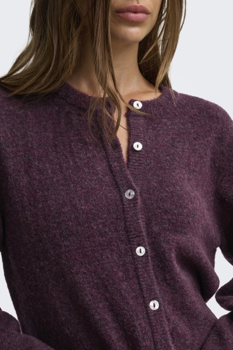 Only bordeaux dames vest | Close up