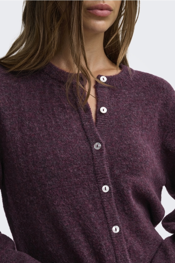 Only bordeaux dames vest | Close up