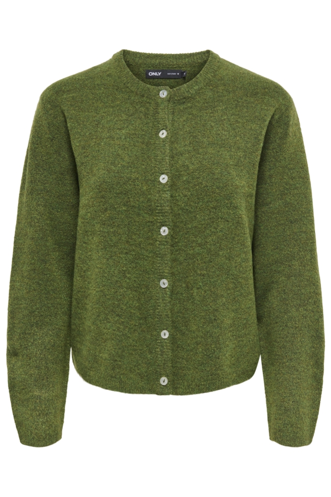 Only groene dames vest | Vooraanzicht