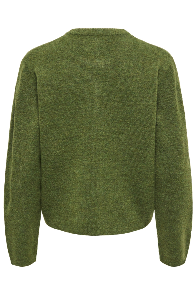 Only groene dames vest | Achteraanzicht