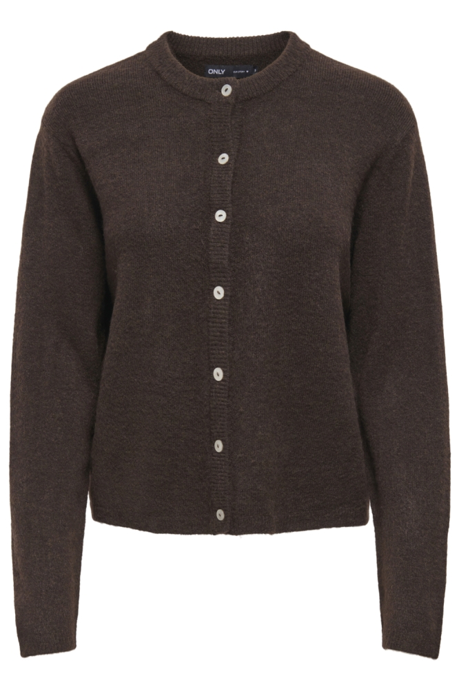 Only bruine dames vest | Vooraanzicht