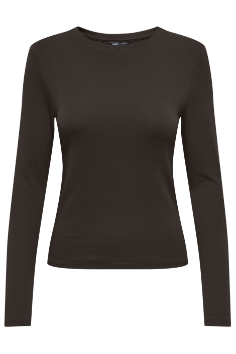 Only bruine dames t-shirt | Vooraanzicht