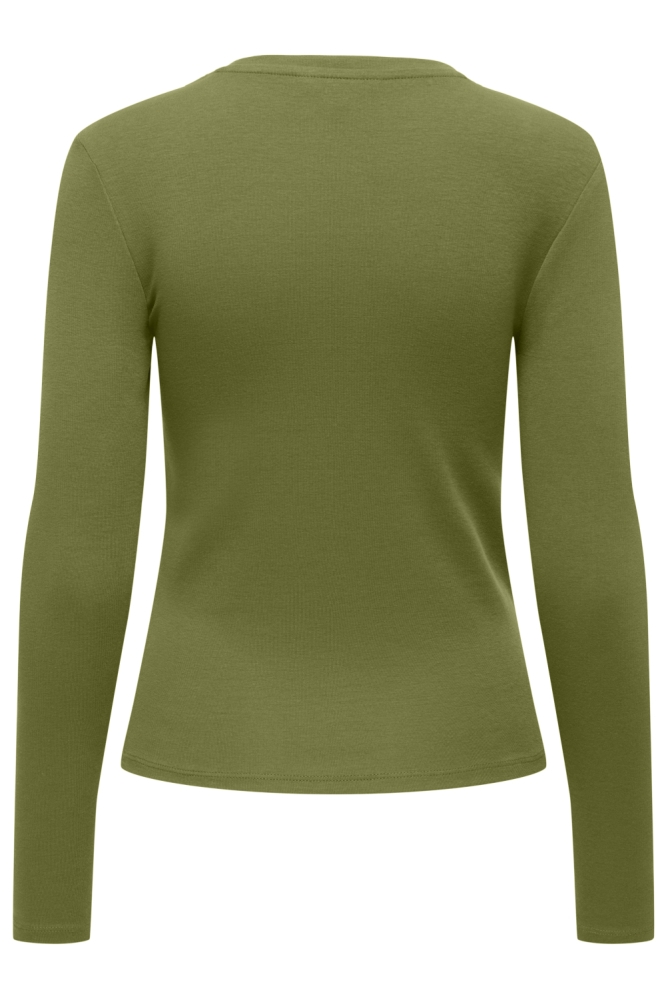 Only groene dames t-shirt | Achteraanzicht