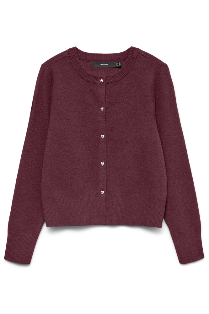 Vero Moda bordeaux dames vest | Vooraanzicht