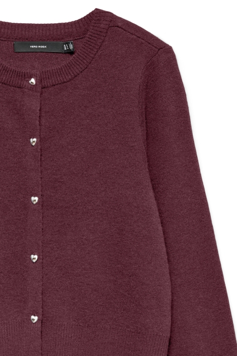 Vero Moda bordeaux dames vest | Close up