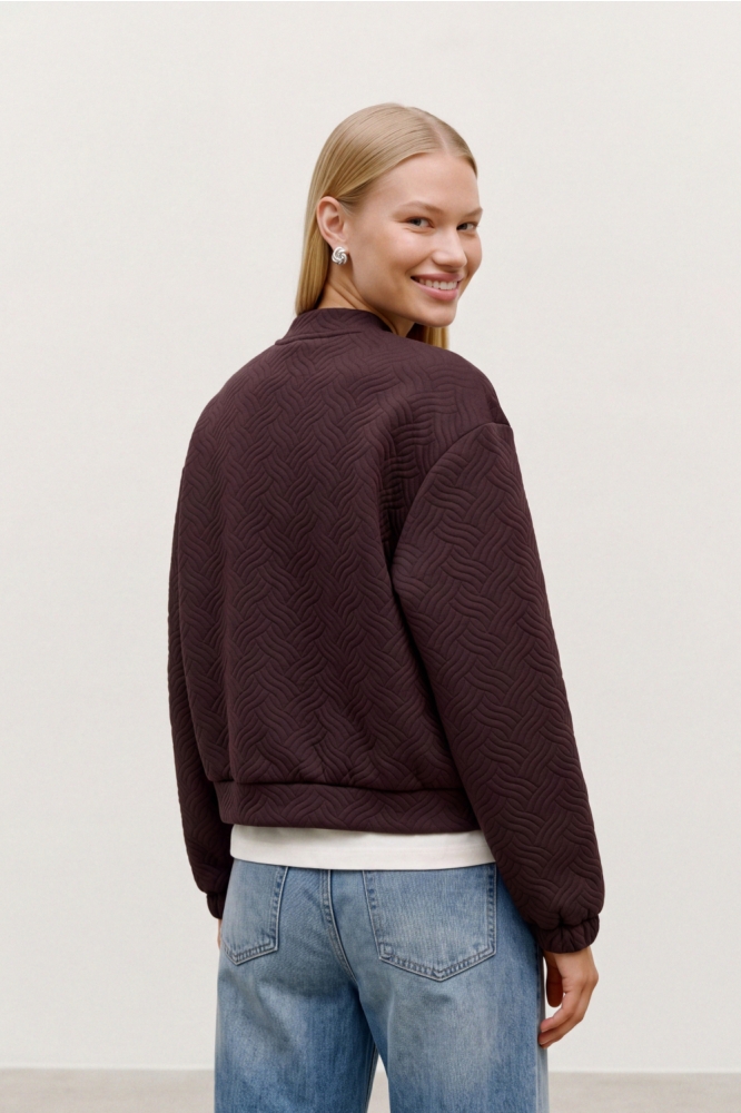 Vero Moda bruine dames vest | Model achteraanzicht