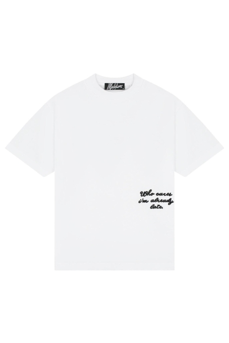Malelions witte heren t-shirt | Vooraanzicht
