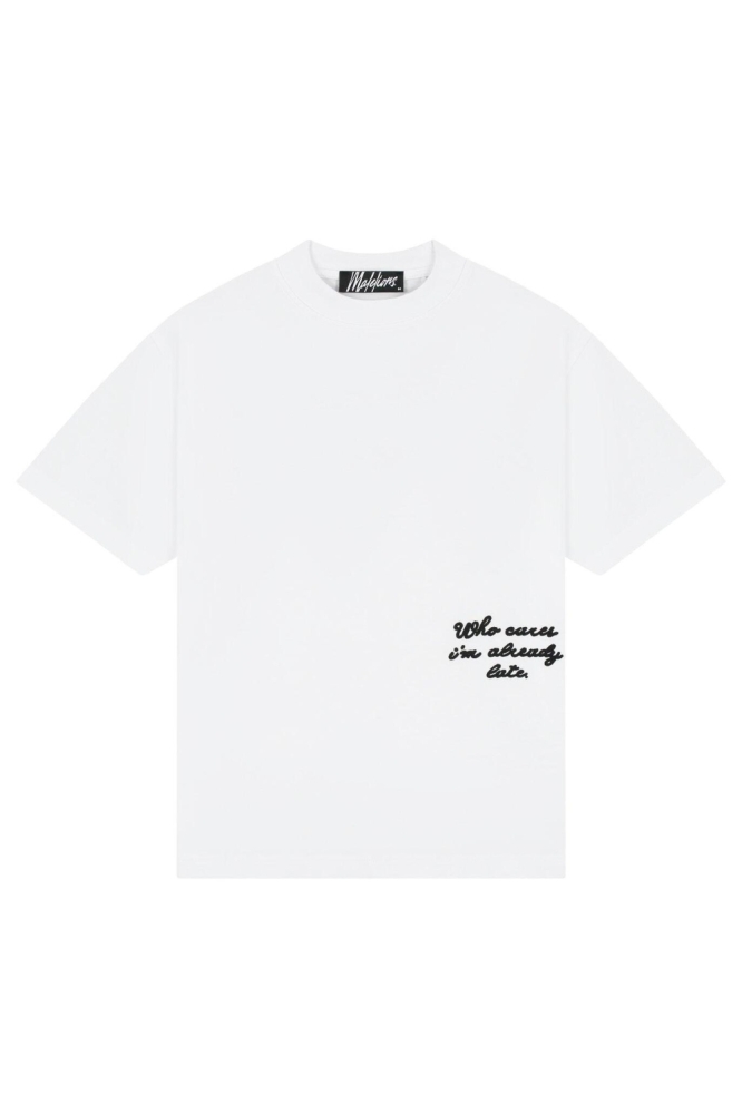 Malelions witte heren t-shirt | Vooraanzicht
