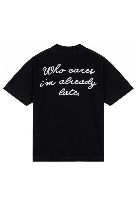 Malelions zwarte heren t-shirt | Achteraanzicht