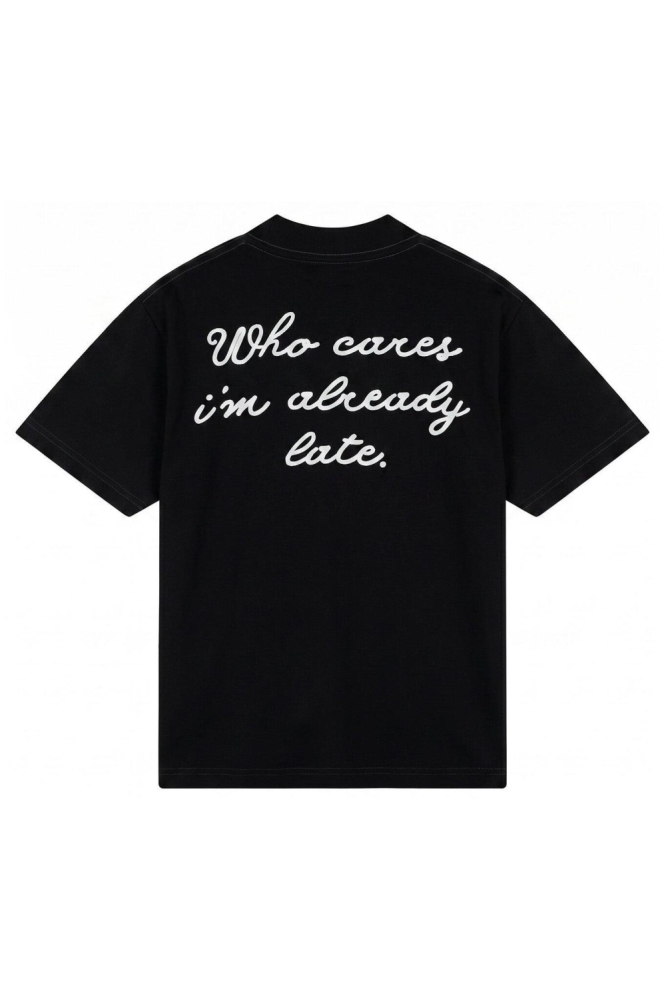 Malelions zwarte heren t-shirt | Achteraanzicht