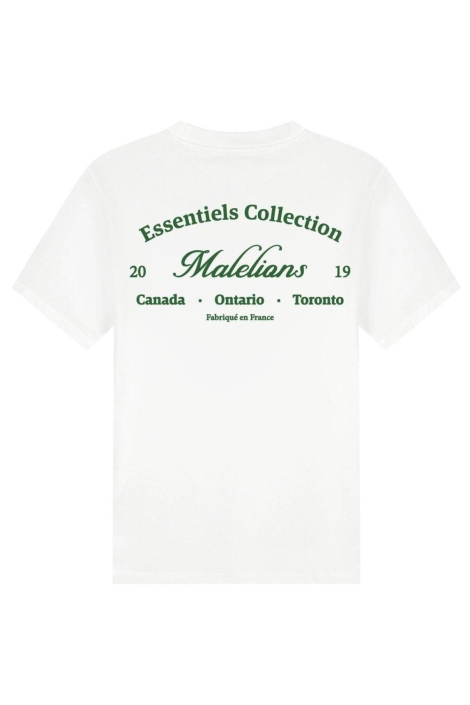 Malelions witte heren t-shirt | Achteraanzicht