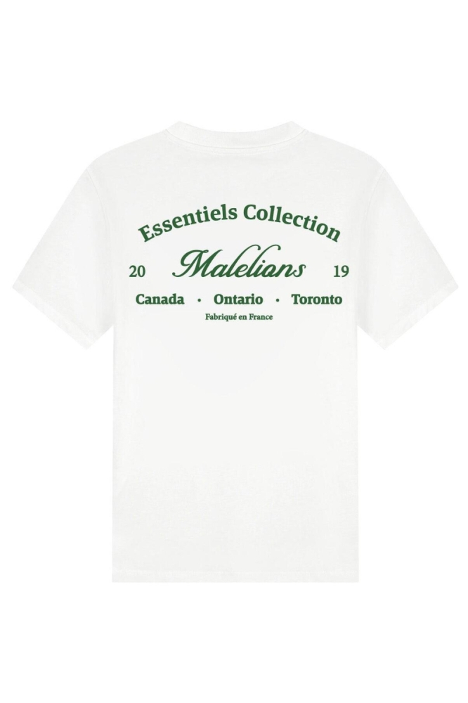Malelions witte heren t-shirt | Achteraanzicht