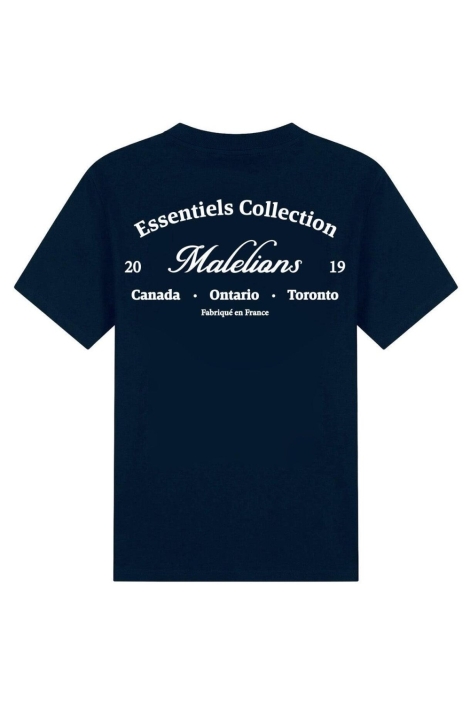 Malelions blauwe heren t-shirt | Achteraanzicht