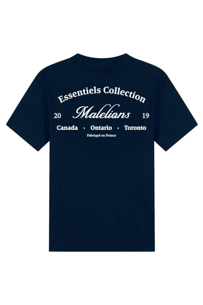 Malelions blauwe heren t-shirt | Achteraanzicht