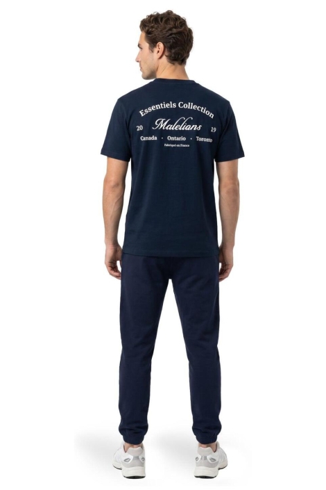 Malelions blauwe heren t-shirt | Model
