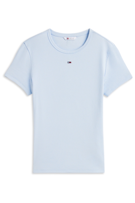 Tommy Jeans blauwe dames t-shirt | Vooraanzicht