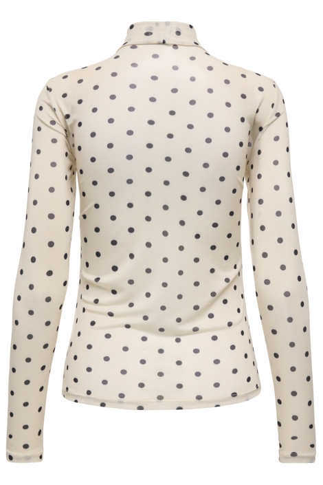 Only beige dames top | Achteraanzicht