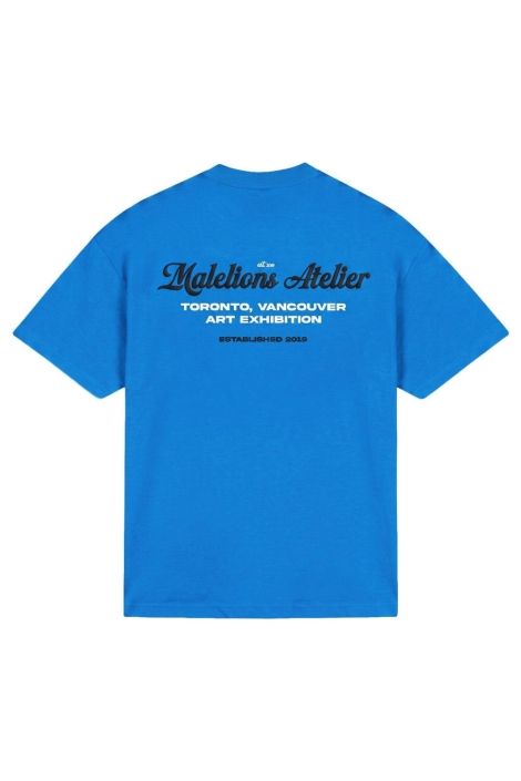 Malelions blauwe heren t-shirt | Achteraanzicht