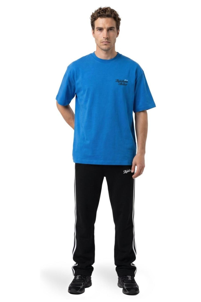 Malelions blauwe heren t-shirt | Model
