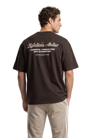 Malelions T-shirt UNIVERSITY T SHIRT MMA50026039 BROWN