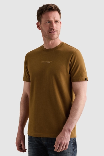 PME legend short sleeve r-neck flat waffle je Geel