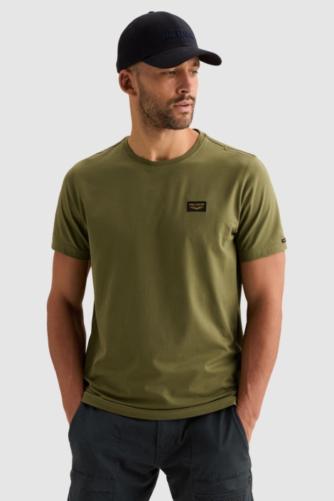 PME legend groene heren t-shirt | Model vooraanzicht
