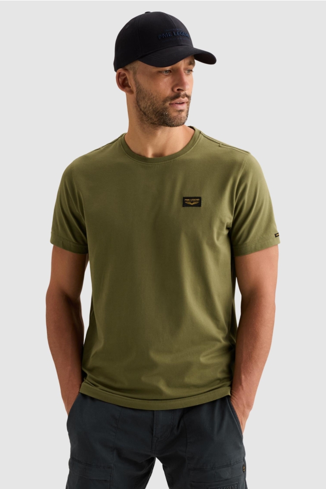 PME legend groene heren t-shirt | Model vooraanzicht