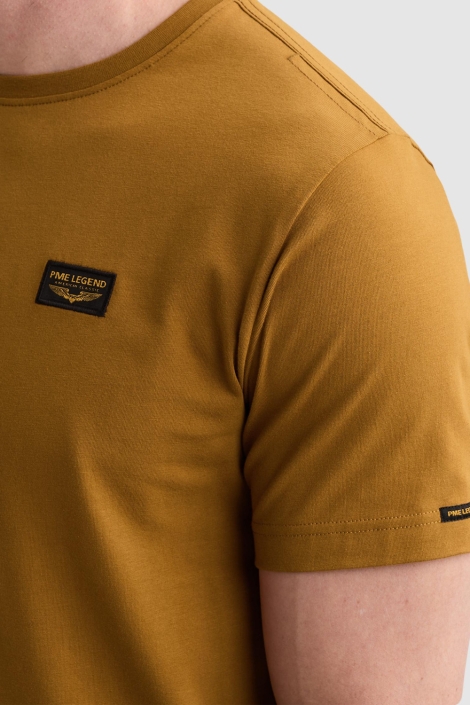 PME legend gele heren t-shirt | Close up
