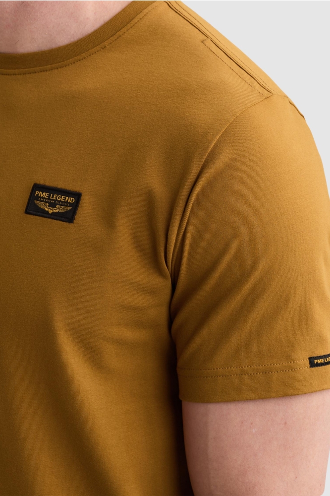 PME legend gele heren t-shirt | Close up