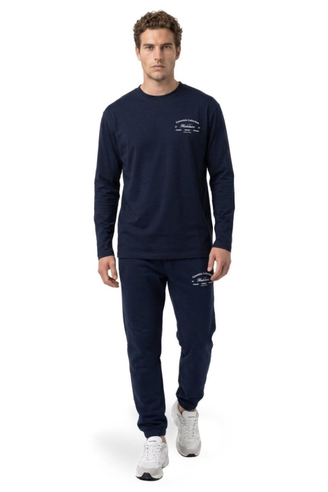 Malelions blauwe heren t-shirt | Model