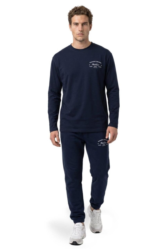 Malelions blauwe heren t-shirt | Model