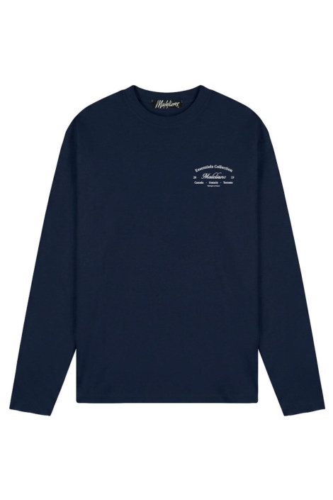 Malelions blauwe heren t-shirt | Vooraanzicht